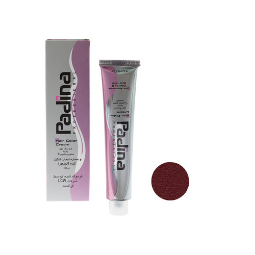 رنگ مو پادینا شماره RV6-6-65 حجم 100 میلی لیتر رنگ انگوری متوسط