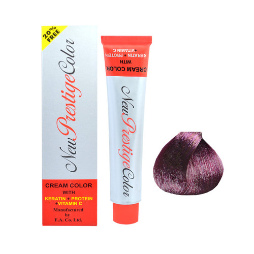 رنگ مو نیو پرستیژ کالر شماره 7.20 حجم 120 میلی لیتر رنگ شرابی خیلی روشن