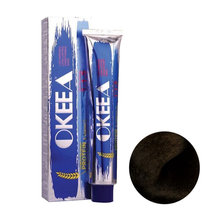 رنگ مو اوکیا شماره 5.5 حجم 200 میلی لیتر رنگ قهوهای طلایی روشن