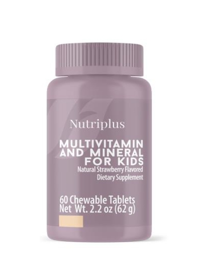 قرص جویدنی مولتی ویتامین مناسب کودکان Nutriplus فارماسی 60 عددی