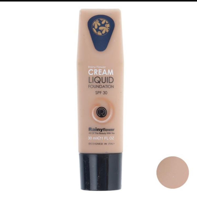 کرم پودر رینی فلاور مدل FOUNDATION شماره 01 حجم 30 میلی لیتر