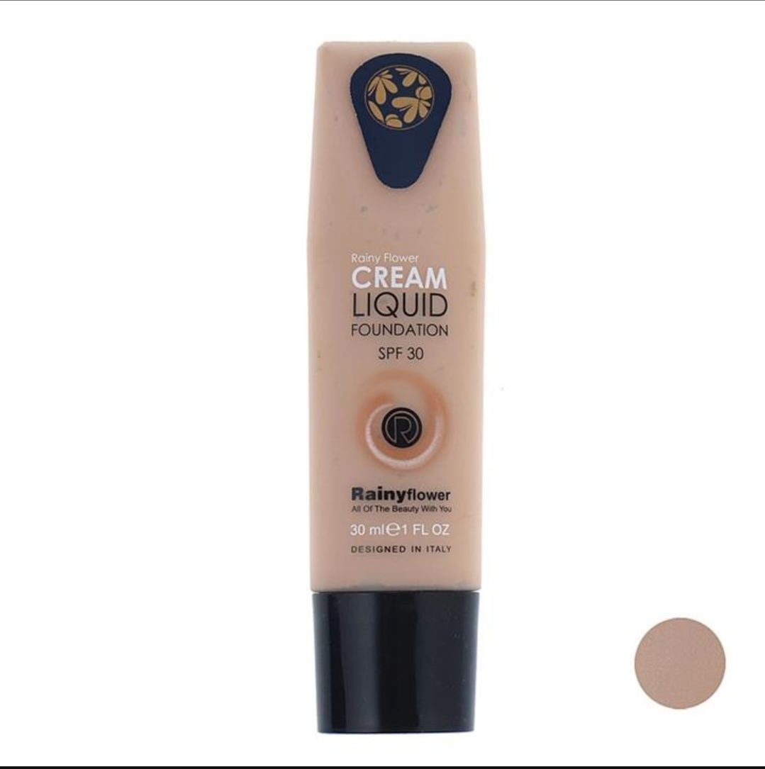 کرم پودر رینی فلاور مدل FOUNDATION شماره ۰۳ حجم 30 میلی لیتر