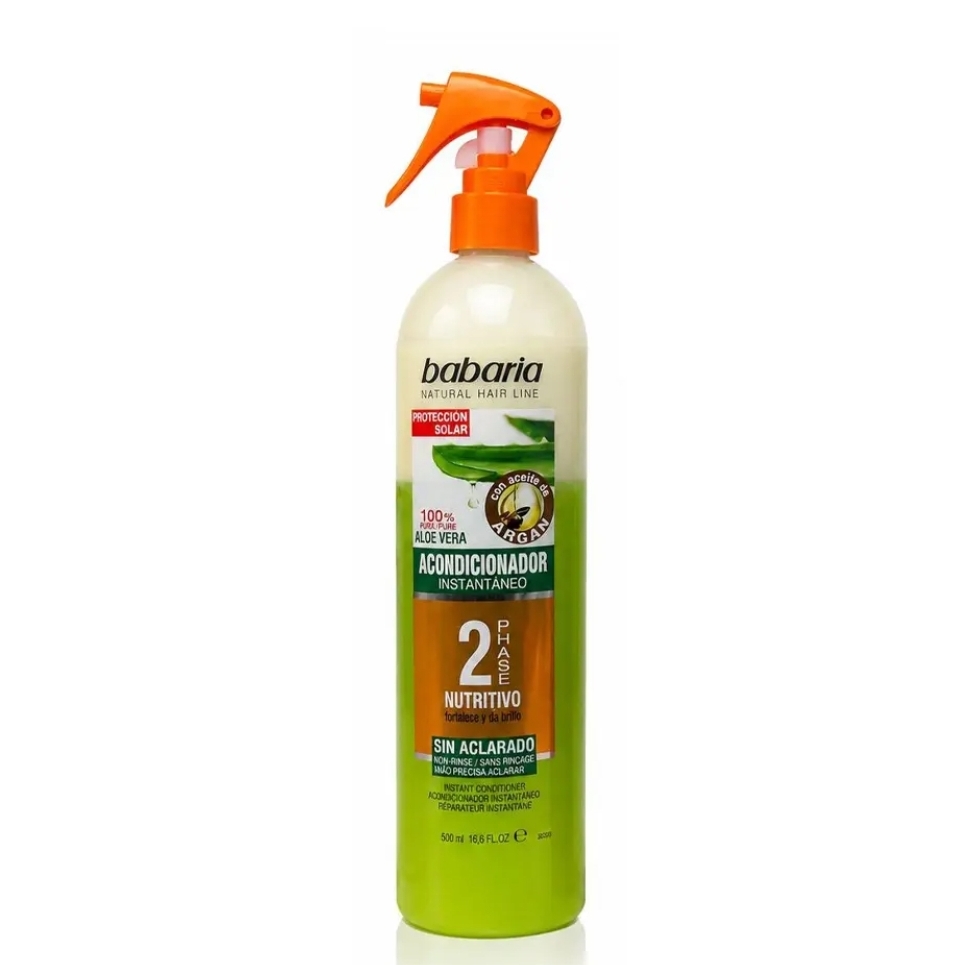 اسپری دوفاز آبرسان و نرم کننده مو باباریا مدل PROTECCION سبز اصل