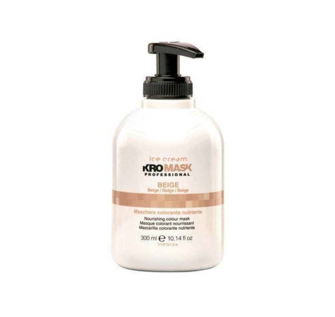 ماسک رنگساژ کلاسیک بژ آیس کریم Kromask Professional حجم 300 میل کد 6546 | Inebrya