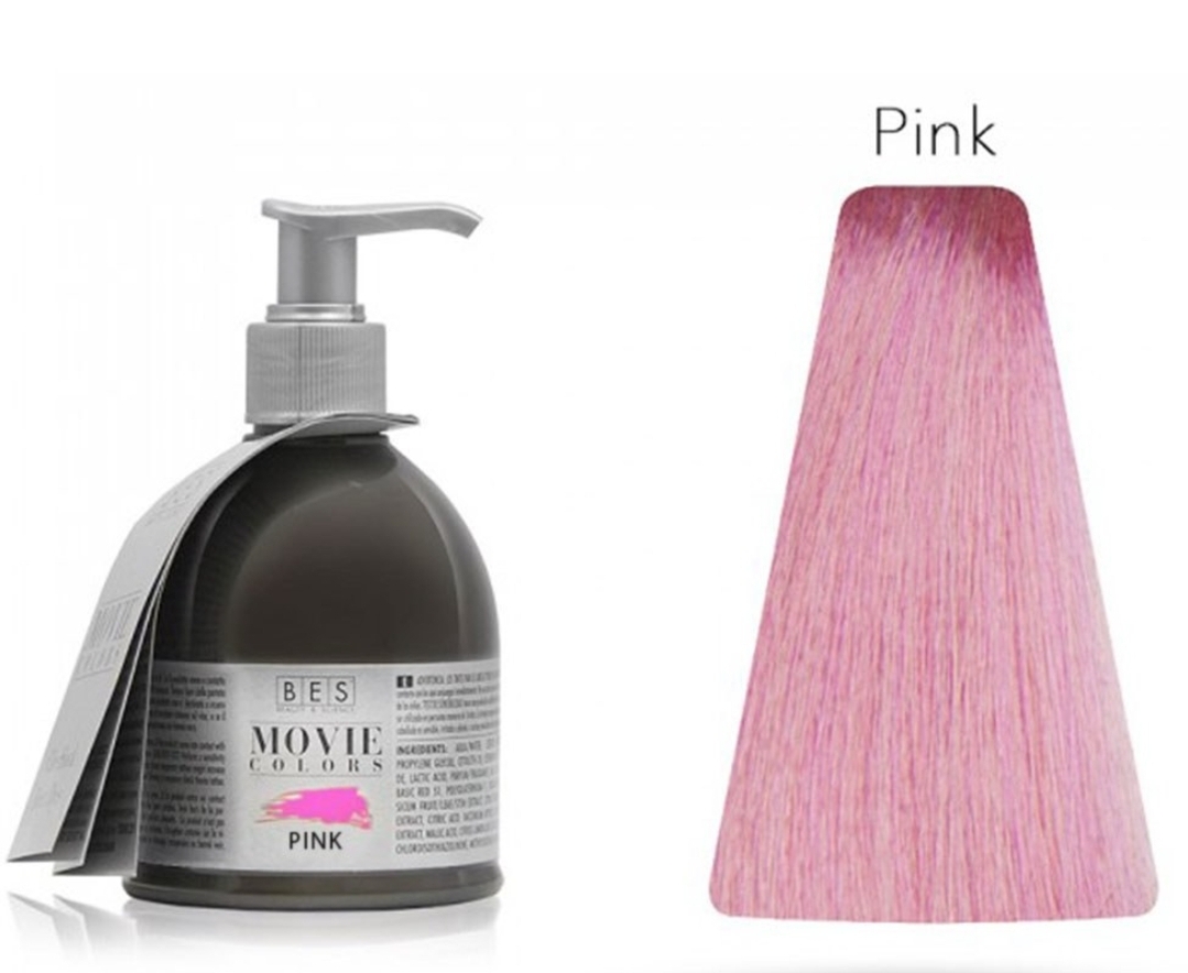 شامپو رنگ مو بس مووی کالرز صورتی BES Movie Colors Pink