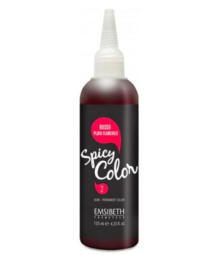 رنگ مو نیمهدائمی امسیبیث Spicy Color قرمز فلامنکو (Rosso Playa Flamenco Red) حجم ۱۲۵ میلیلیتر