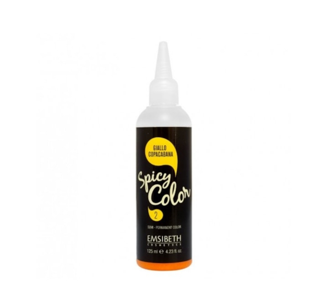 رنگ مو نیمه دائمی امسیبیث Spicy Color رنگ زرد Gi Giallo حجم ۱۲۵ میلی‌لیتر