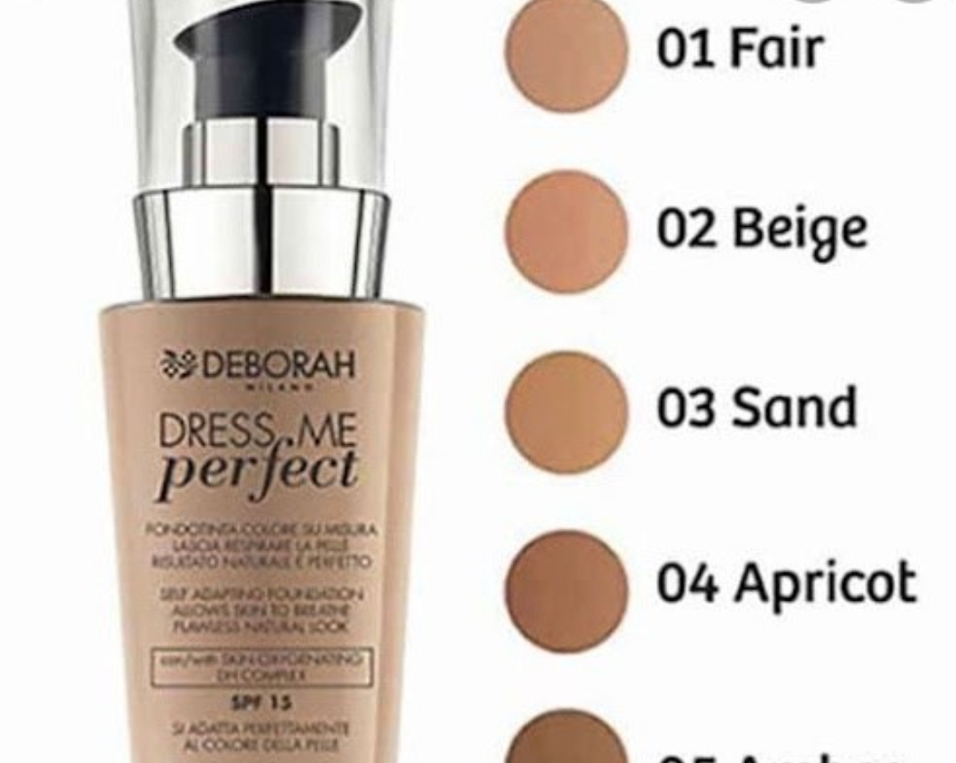 کرم پودر دبورا مدل درس می پرفکت شماره 01 (Deborah Dress Me Perfect)