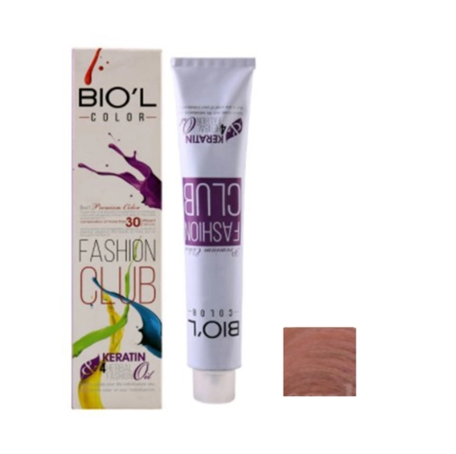 رنگ مو بیول (Biol) سری Fashion Club شماره 9RG رنگ طلایی رزی حجم 100 میلی‌ لیتر