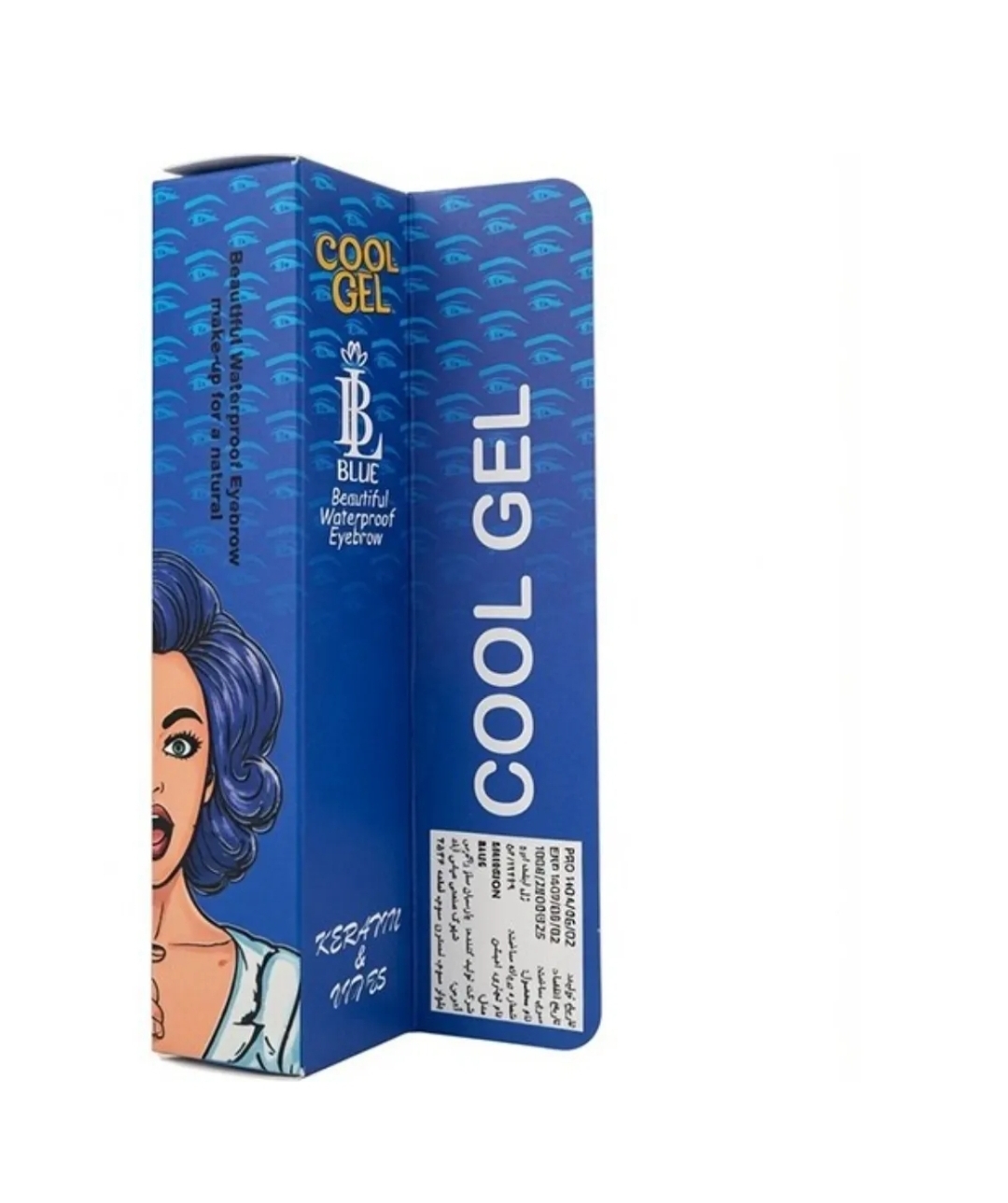 پک ۳۶ عددی ژل لیفت ابرو کول ژل مدل بلو (Blue)